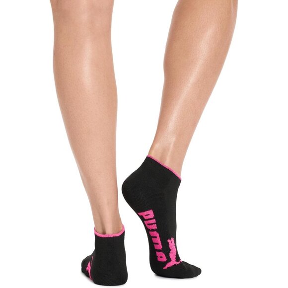 🆕Women Black Six-Pack Ankle-High Runner Half Terry Socks - Picture 4 of 6